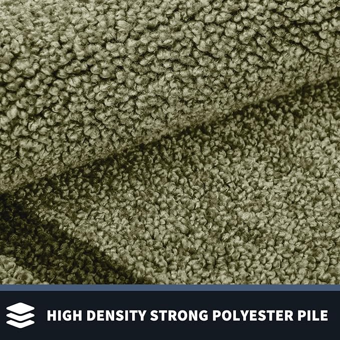 PURRUGS Dirt Trapping Door Mat 24" x 84", Non-Slip/Skid Machine Washable Entryway Rug, Shoes Scraper, Area Rug, Super Absorbent Welcome Mat for Muddy Wet Shoes and Paws, Budding Green & Sage Green