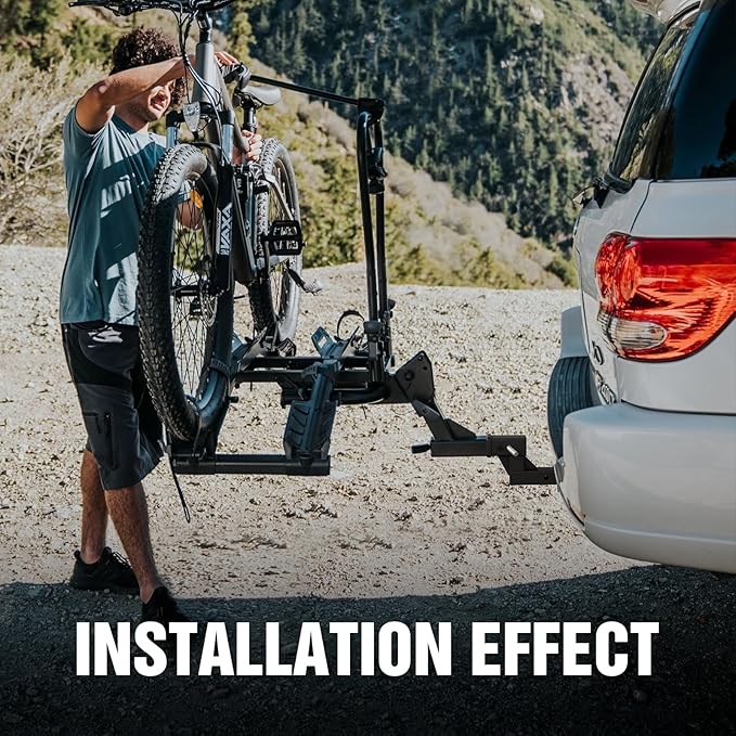 2-Inch Trailer Receiver Hitch Riser & Extender, 4.4" Rise/Drop, Solid Tube, Extension Length Options 5", 6", 8", 9", 7500 lbs Towing Capacity, Matte Black