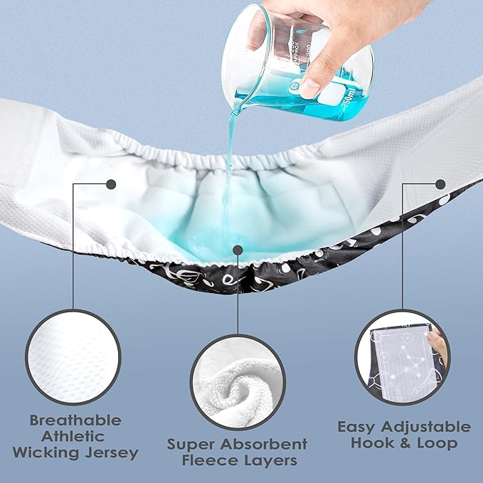 wegreeco Washable Male Dog Belly Band (Stylish Pattern)- Pack of 3 - Washable Male Dog Belly Wrap, Dog Diapers Male (Cool Design, X-Small)