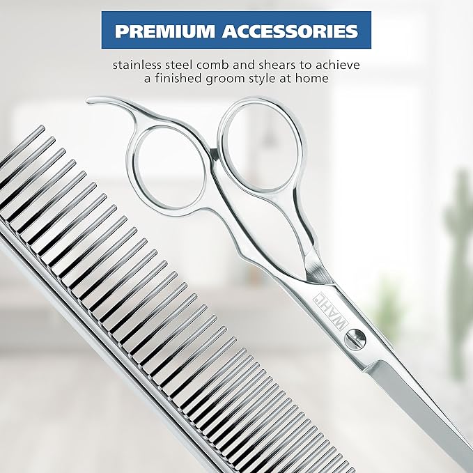 Wahl Power Pro Lithium Ion Rechargeable Cordless Dog Grooming Kit - Heavy Duty Cordless Electric Dog Clippers for Grooming The Thickest Coats - Model 3024675