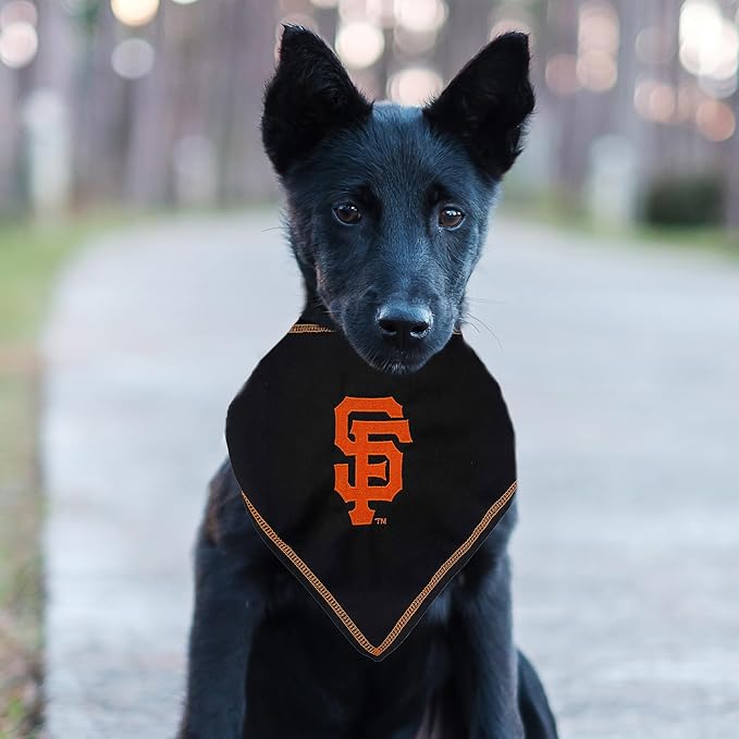 Pets First MLB SAN Francisco Giants TIE Bandana, Large/X-Large. Dog Bandana Scarf Bib for Pet Cat Dog. The Ultimate Game-Day, Party Bandanna, Birthday Event