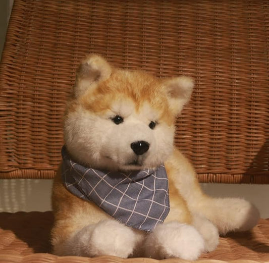 Chongker Dog Stuffed Animals Shiba Inu Dog Plush - Handmade Realistic Toy,Cuddly Plush Puppy Companion Pet
