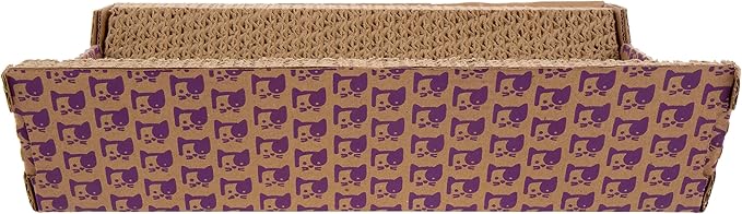 SmartyKat Super Scratcher Chaise Corrugated Cat Scratcher, Catnip Infusion Technology - Brown, One Size