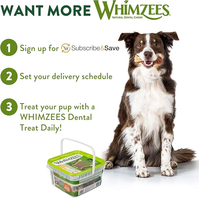 Whimzees Wellness Variety Pack Dog Dental Treats, Natural Chews, Medium Size, (28 Count)
