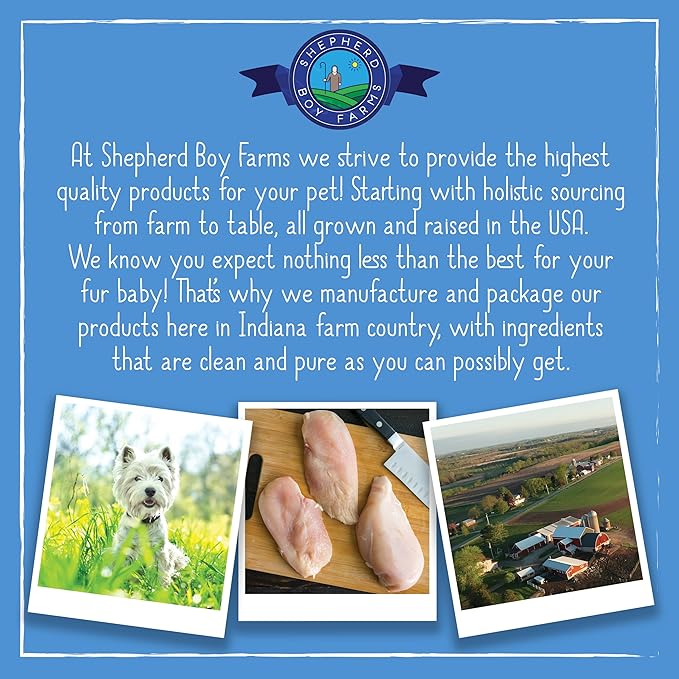 Shepherd Boy Farms Freeze Dried Dog and Cat Treats, Chicken Heart, All Natural Freeze-Dried Dog Treat & Snacks, Made in USA, High in Protein, Single Ingredient, Made in The USA, 3oz