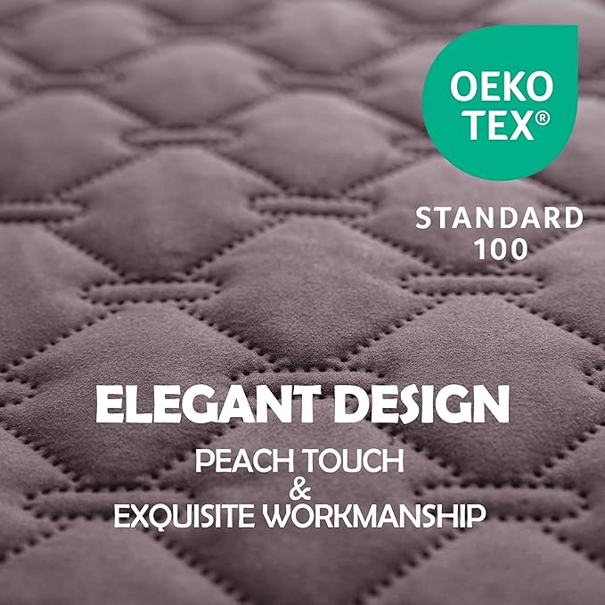 gogobunny 100% Double Sided Waterproof Dog Blanket Soft Pet Bed Cover Reversible Protect Furniture Couch Sofa Car for Puppy Large Dog Cat (Dark Sea Fog/Light Sea Fog, 82x102 Inch (Pack of 1))