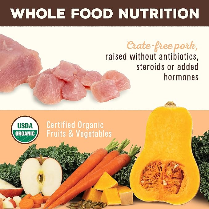 Primal Freeze Dried Dog Food, Pronto Mini Nuggets, Pork; Scoop & Serve, Complete & Balanced Meal; Also Use As Topper or Treat; Premium, Healthy, Grain Free, High Protein Raw Dog Food (7 oz)