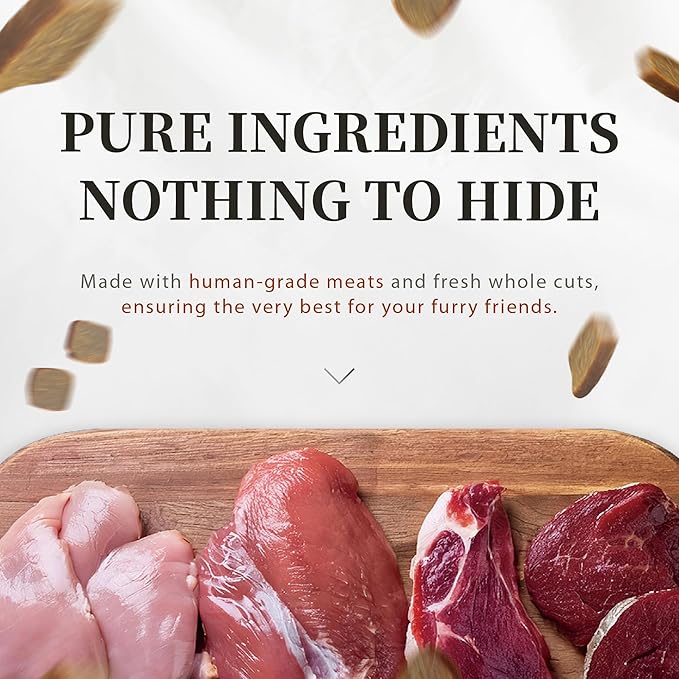 Herz Air-Dried Dog Food Beef & Duck Liver Recipe 2.2 lb, All-Natural, High-Protein, Grain-Free, Limited Ingredients, Complete & Balanced, Premium Canine Cuisine