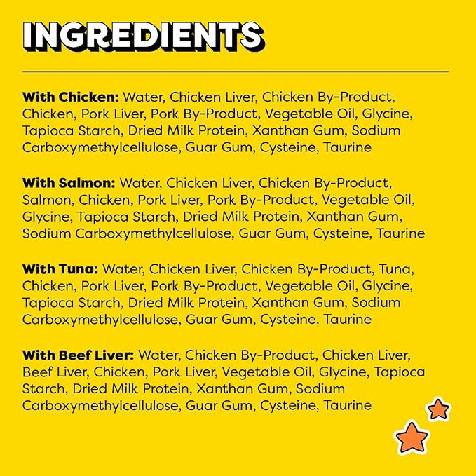 Temptations Creamy Puree Variety Pack of Lickable Cat Treats, 0.42 oz. Tubes, 48 Count