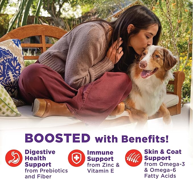 Wellness Bowl Boosters Hearty Toppers, Wet Dog Food Topper for Small, Medium, & Large Breeds, Grain Free, Natural, Beef & Green Beans in Broth, 5.5 Ounce Pouch (Pack of 12)