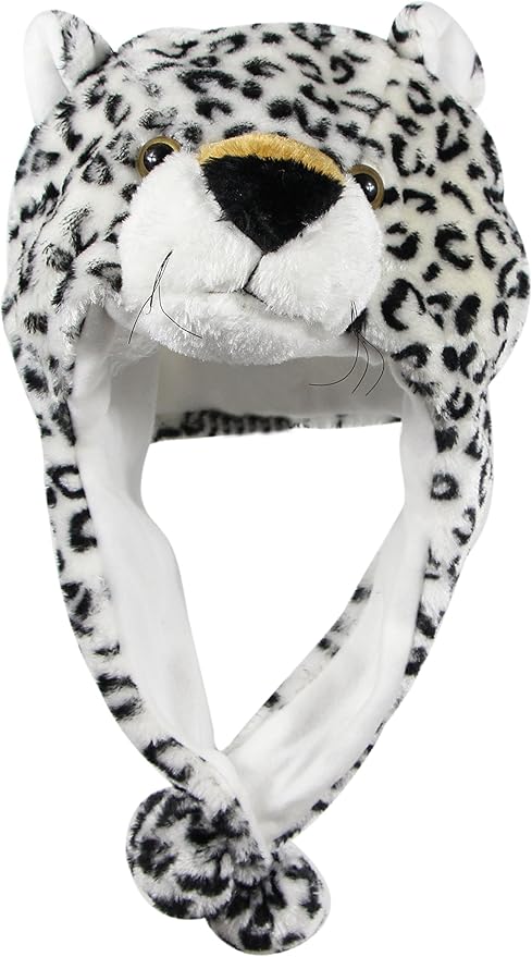 Plush Fun Animal Hats One Size Cap Polyester With Fleece Lining