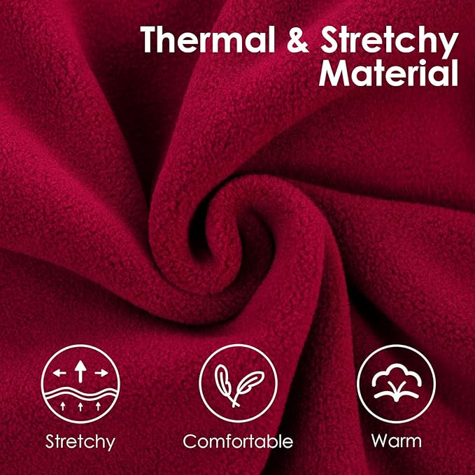 AOFITEE Fleece Dog Sweater, Warm Fleece Vest for Extra Large Dogs, Stretchy Dogs Pullover Sleeveless Pet Pajama Sweatshirt for Fall Winter, Thermal Pets Sweaters Indoor Outdoor, Red 3XL