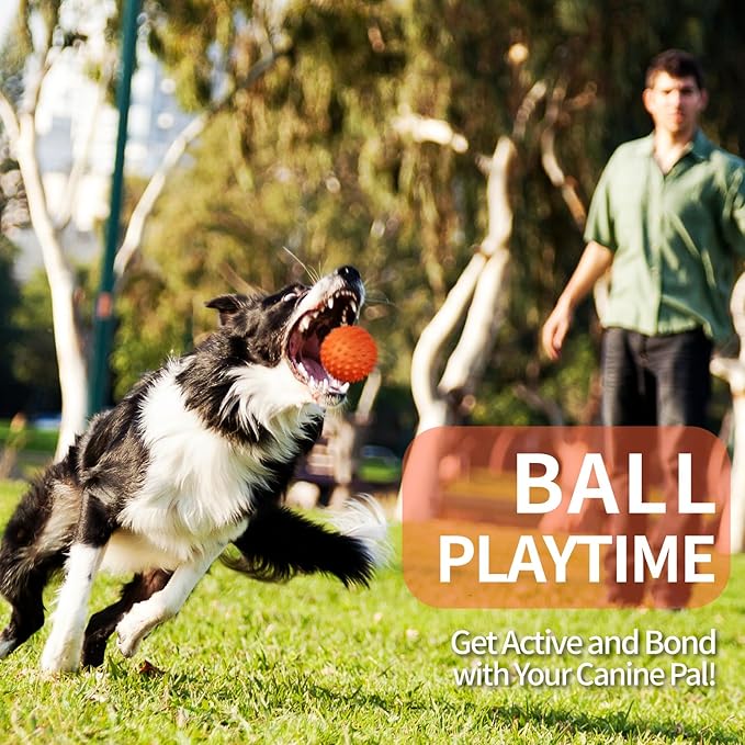 Apasiri Dog Balls for Aggressive Chewers, Dog Toys for Aggressive Chewers, Squeaky Balls for Dogs, Floatable Dog Toys for Aggressive Chewer Large Breed Peanut Butter 2 Pack