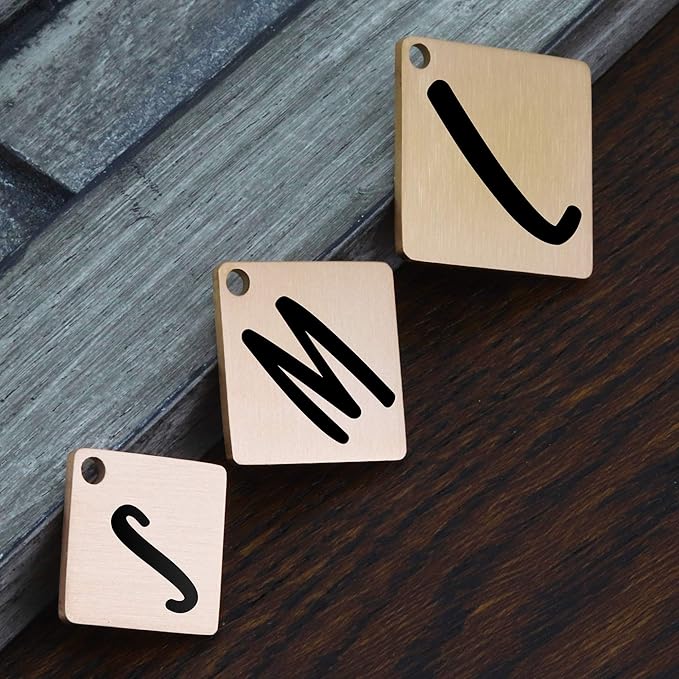 Ultra Joys Dog ID Tag, Custom Dog Tag Personalized Cat Tag, Pet ID Tag, Brushed Stainless Steel Diamond Dog Tag Rose Gold Small