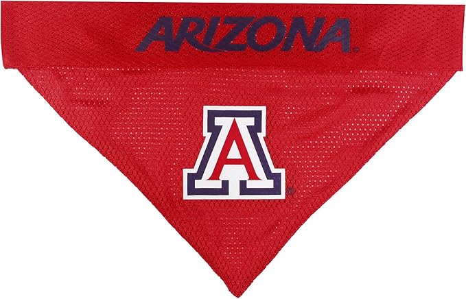 Pets First Collegiate Pet Accessories, Reversible Bandana, Arizona Wildcats, Small/Medium