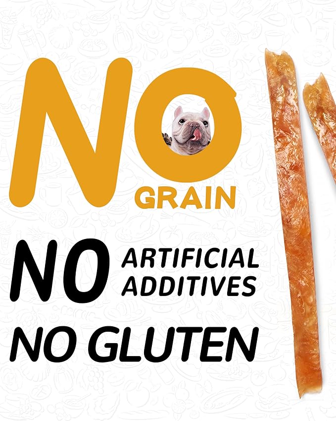 PAWUP Chicken Jerky Strips Dog Treats, Training Treats for Dogs w/Taurine, Low Fat, Natural Chicken Jerky Cuts, 12.5 oz