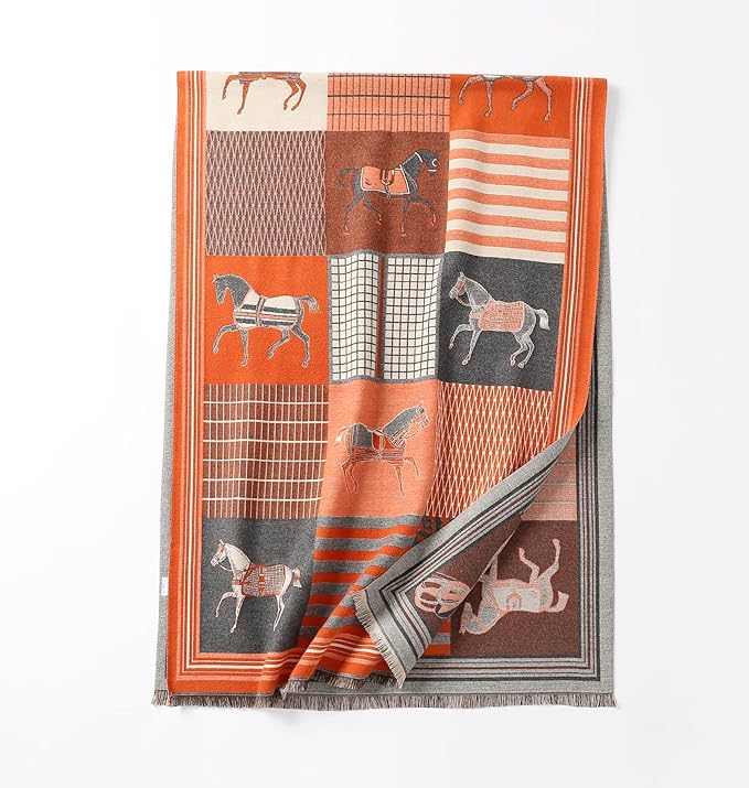 Jeelow Womens Pashmina Shawl Wrap Scarf - Elegant Dressy Evening Poncho Cape for Formal and Wedding Outfits