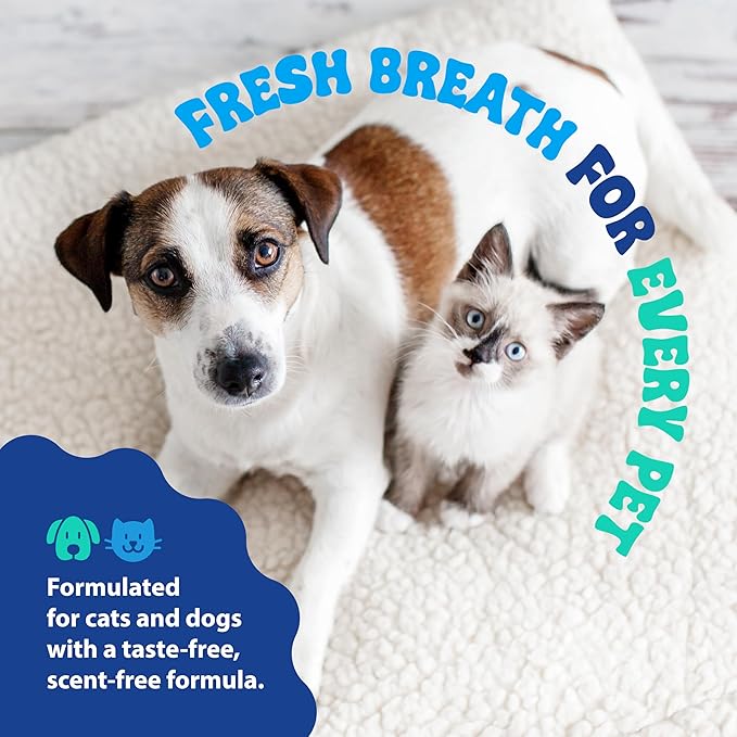 Dental Fresh Original Water Additive for Dogs & Cats, 17 Fl Oz, Daily Teeth & Breath Care