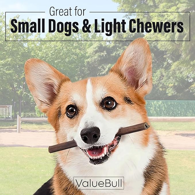 ValueBull Collagen Sticks for Small Dogs, 6 Inch Thin Chews, Natural Dog Treats, 100 Count Bulk Pack - Supports Joints, Skin & Coat with Chondroitin & Glucosamine