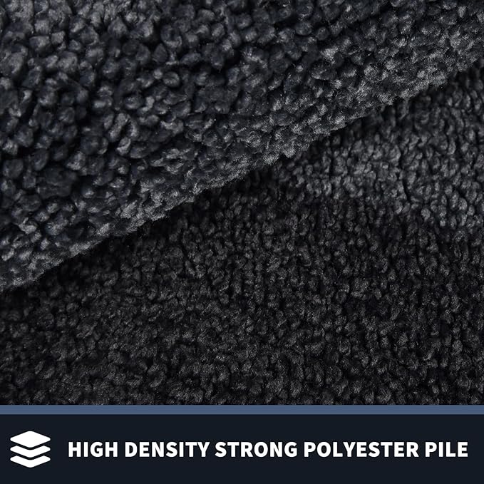 PURRUGS Dirt Trapping Door Mat 32" x 72", Non-Slip/Skid Machine Washable Entryway Rug, Shoes Scraper, Throw Rug, Super Absorbent Area Rug for Muddy Wet Shoes and Paws, Bluish Grey & Charcoal