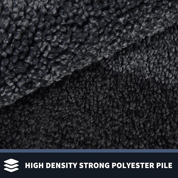 PURRUGS Dirt Trapper Door Mat 34" x 60", Non-Slip/Skid Machine Washable Entryway Rug, Shoes Scraper, Throw Rug, Super Absorbent Area Rug for Muddy Wet Shoes and Paws, Bluish Grey & Charcoal