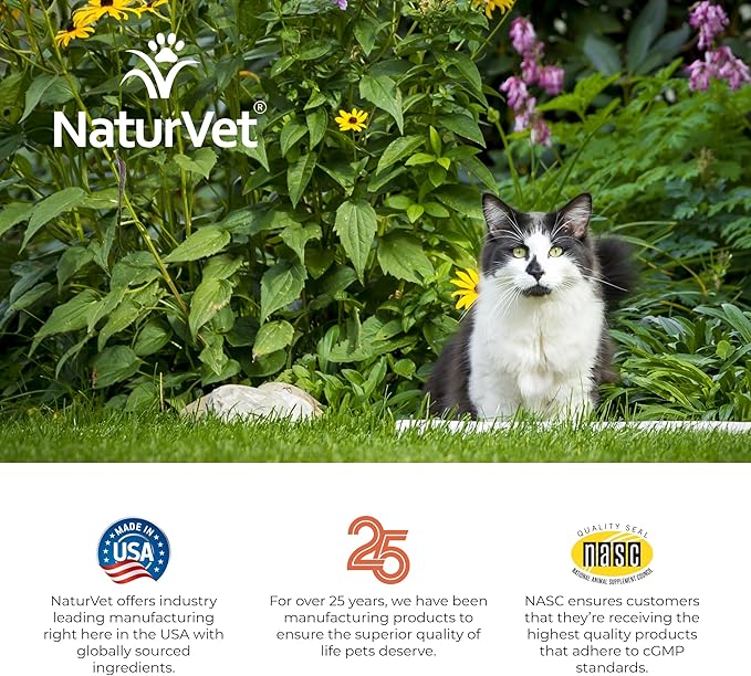 NaturVet – Aller-911 Allergy Aid Plus Antioxidants for Cats – 60 Soft Chews | Supports Immune System, Skin Moisture & Respiratory Health | Enhanced with Omegas, DHA & EPA | 30 Day Supply