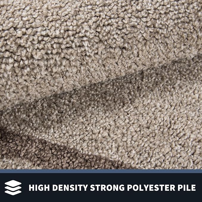 PURRUGS Dirt Trapping Door Mat 20" x 32", Non-Slip/Skid Machine Washable Entryway Rug, Shoes Scraper, Area Rug, Super Absorbent Welcome Mat for Muddy Wet Shoes and Paws, Beige & Grayish Brown