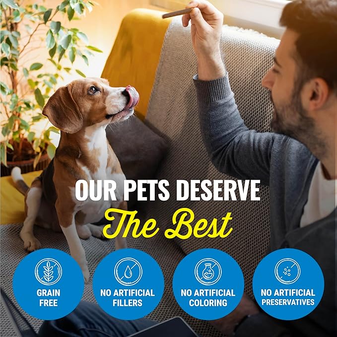 etta says! Deluxe Crunchy Dog Chews 7” Chicken - All Natural, Long-Lasting Chews - Made in The USA (20 Count Pack of 1)