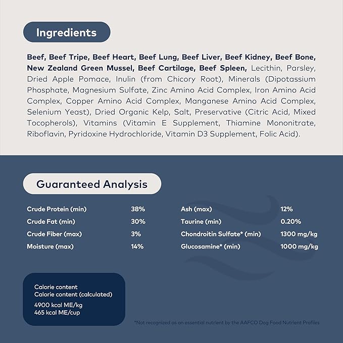 ZIWI Peak Air-Dried Dog Food – Beef - All Natural, High Protein, Grain Free, Limited Ingredient w/Superfoods (3.5oz)