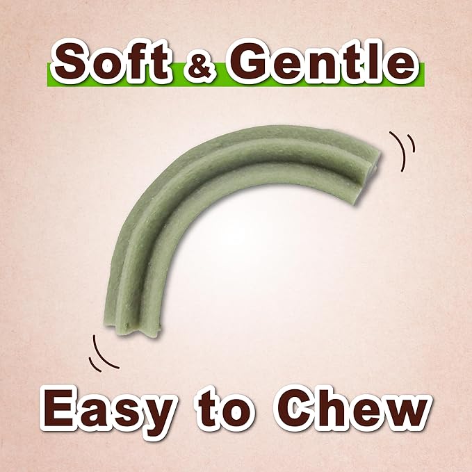 Afreschi Natural Soft Chicken Dental Chews with Chlorophyll 24 oz, Dog Treats, All Natural, Hypoallergenic & Grain-Free, High-Protein, Healthy & Easily Digestible, Soft Texture