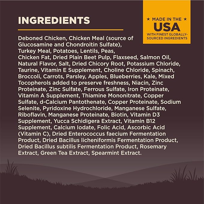 Wellness CORE Puppy Dry Dog Food, Grain-Free, High Protein, Natural, Chicken & Turkey Recipe, (4-Pound Bag)