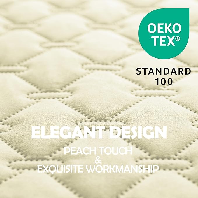 gogobunny 100% Double-Sided Waterproof Dog Bed Cover Pet Blanket Sofa Couch Furniture Protector for Puppy Large Dog Cat, Reversible (30x70 Inch (Pack of 1), Dark Cream/Light Cream)