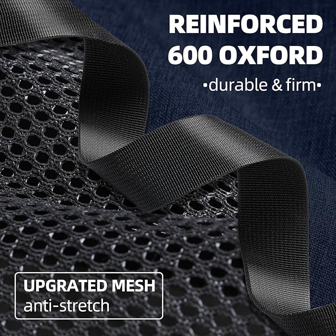 Cat Carrier Soft-Sided 18x11x11 Inch Travel Bag for Medium Cats Over 15lbs, Small Dog Carrier Crate Top Entry Breathable Mesh Puppy 12 Pounds, Pet Rabbit Carrying Cage Kennel Collapsible Navy