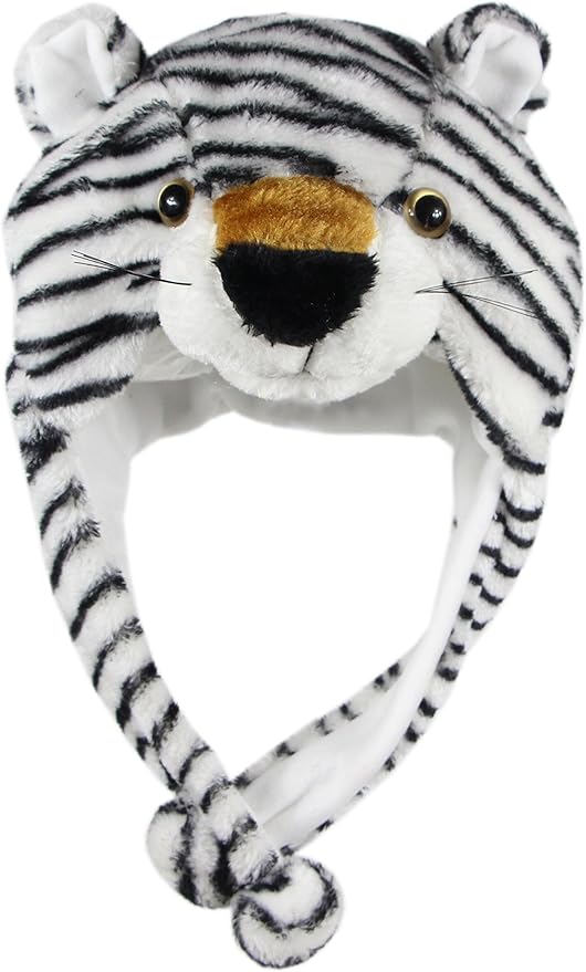 Plush Fun Animal Hats One Size Cap Polyester With Fleece Lining