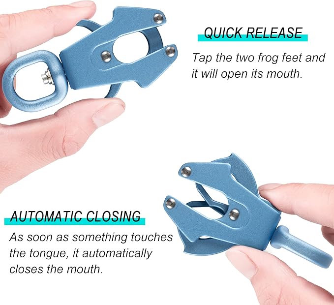 GEIT 2/4/5/6FT Dog Leash, Heavy Duty Rope Leashes, Reflective Nylon Pet Lead with Aluminum Quick Release/Locking Tactical Frog Clip for Small Medium and Large Dogs, Blue, 1/2 inch