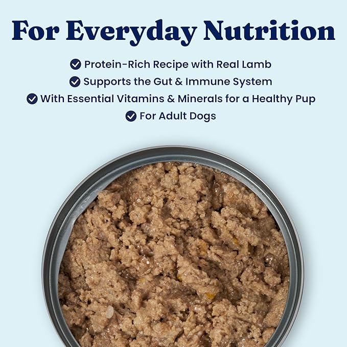 Solid Gold Canned Dog Food for Adult & Senior Dogs - High Protein Wet Dog Food w/Real Lamb, Whole Grains & Probiotics for Gut Health & Immunity - Small, Medium & Large Breed Dogs - 6ct 12.5oz Cans