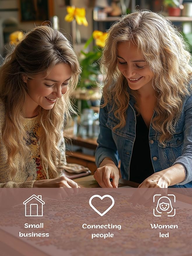 Cat in Blossoms, 1000 Piece Puzzle for Adults, Hard Challenging Jigsaw Puzzle with Bonus Poster Included. Vintage Cat and Flowers Puzzle. TumbaUmba. Beautiful Art Puzzle.