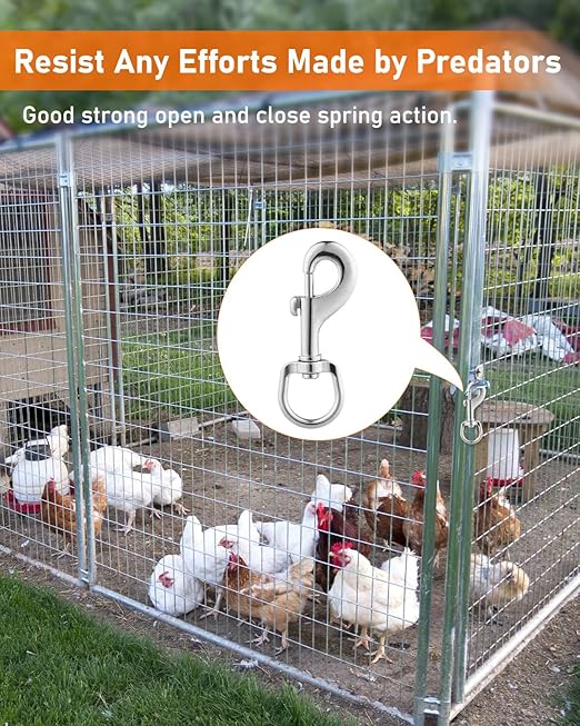 10 Pcs Swivel Snap Hooks Heavy Duty, 3.5" Swivel Clip Clasp, Multipurpose Bolt Snap Single Ended for Keychain Camera Strap Linking Pet Leash.