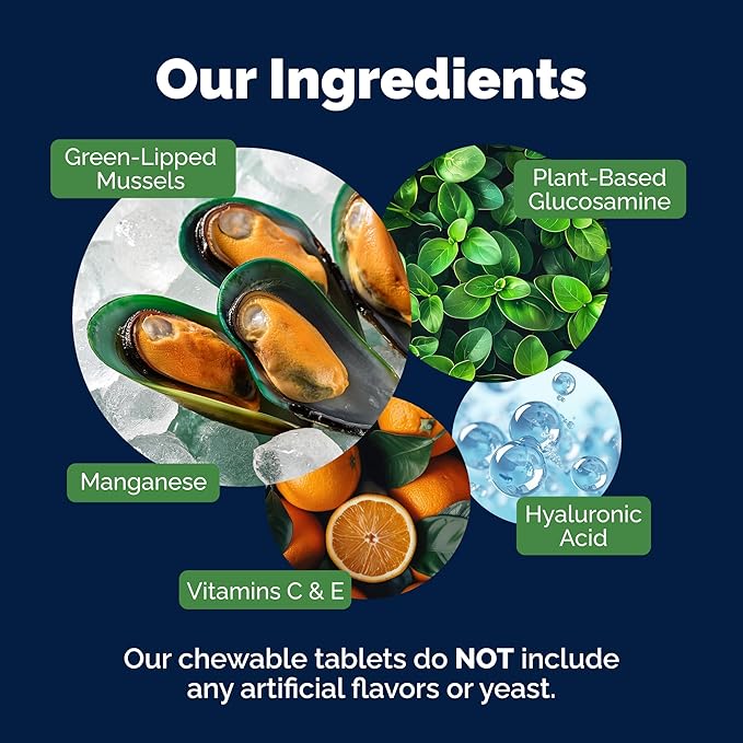 YuMOVE Hip & Joint Supplement for Dogs with Glucosamine, Hyaluronic Acid, Green Lipped Mussel & Omega 3 Joint Supplement - Regular or Advanced Strength (120ct, Chewable Tablets)