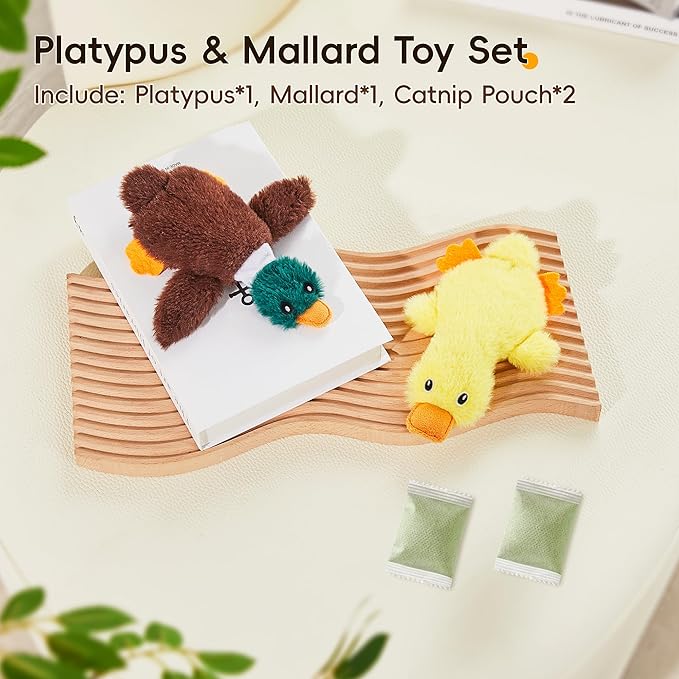 Potaroma Cat Toys Catnip Crinkly Sound 2 Pcs, Mess-Free Stuffless Kitten Toy, Durable Feline Bite Interactive Kicker Toys for Cat Indoor Exercise 6.5 Inches