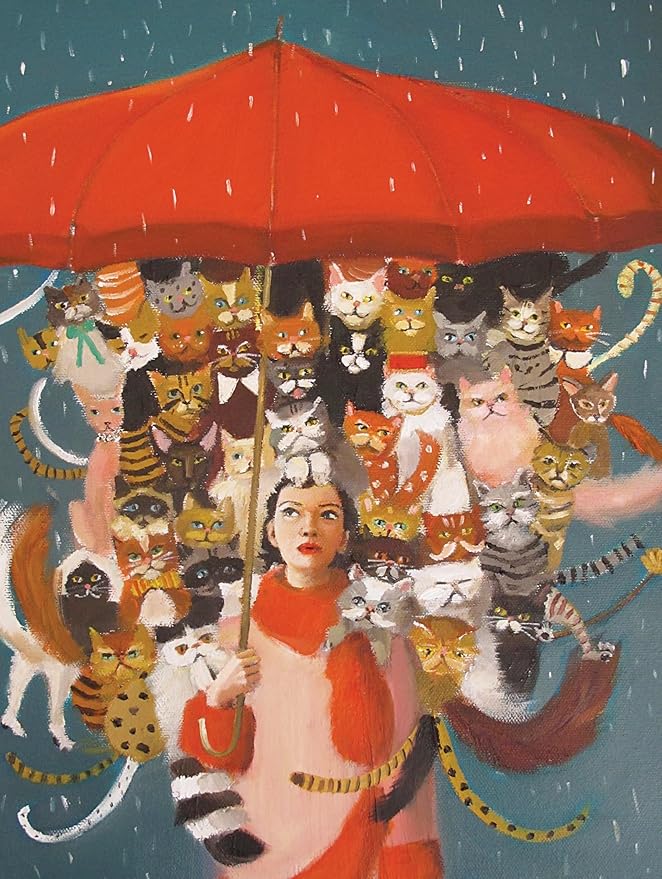 New York Puzzle Company - Janet Hill The Cat Countess - 1000 Piece Jigsaw Puzzle for Family Game Nights by Janet Hill