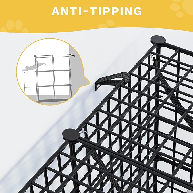 DWVO 5 Tier Large Cat Cage Indoor: Kitten Enclosure DIY Playpen Catio with Large Hammock for 1-4 Cats