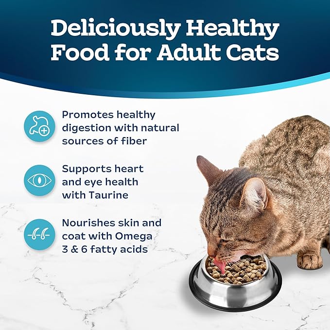 Blue Buffalo Tastefuls Adult Cat Dry Food, Multi-Protein Chicken & Turkey Recipe, 15-lb. Bag