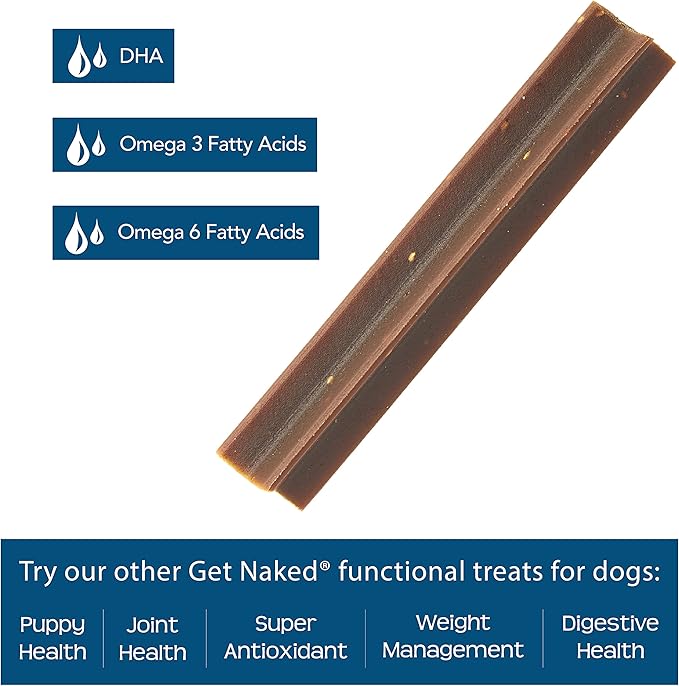 Get Naked Grain Free 1 Pouch 6.2 Oz Skin & Coat Dental Chew Sticks, Small