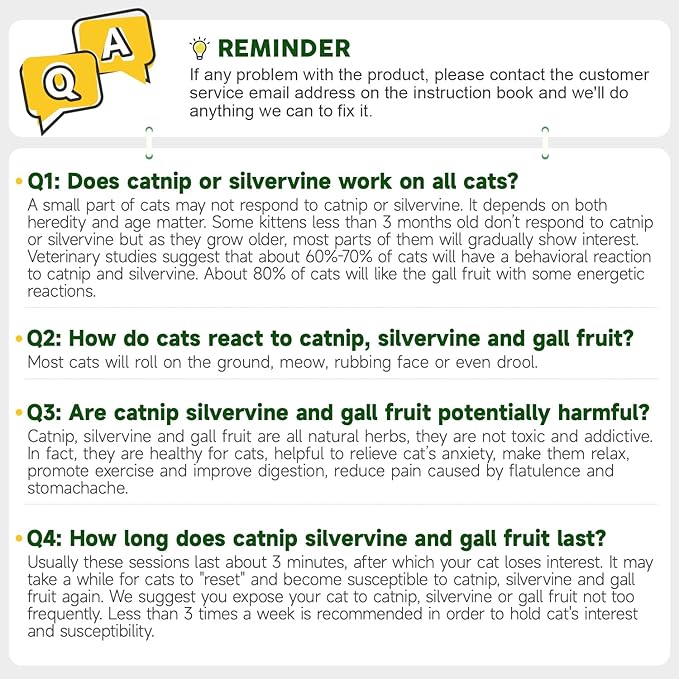 Potaroma 4 Catnip Silvervine Ball Toys, Extra Cat Energy Ball, Edible Cats Lick Kitten Chew, Teeth Cleaning Dental Wall Treats, Concentrated Flavor for All Breeds