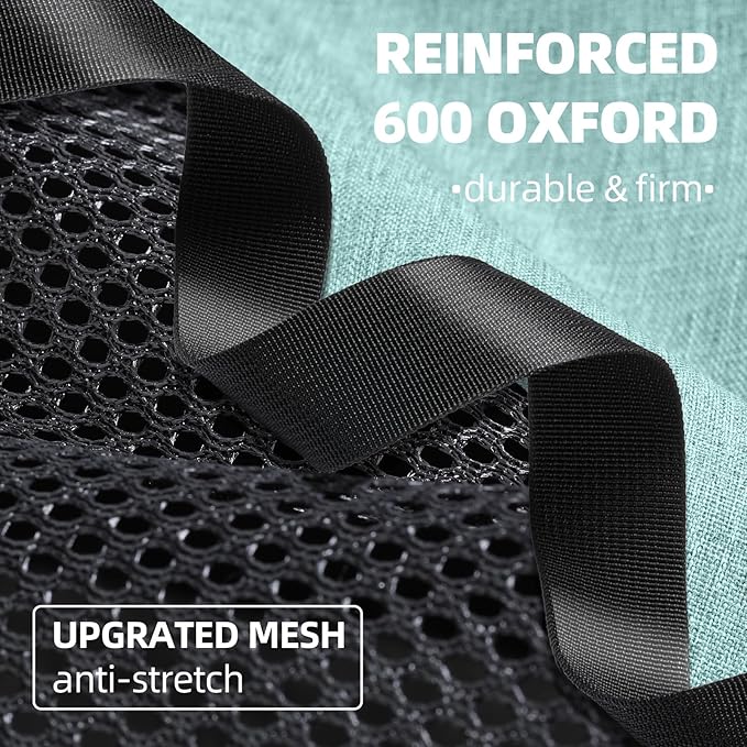 Cat Carrier Soft-Sided 18x11x11 Inch Travel Bag for Medium Cats Over 15lbs, Small Dog Carrier Crate Top Entry Breathable Mesh Puppy 12 Pounds, Pet Rabbit Carrying Cage Kennel Collapsible Teal