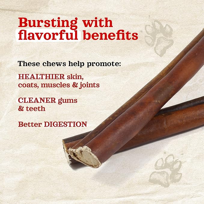 Natural Farm Peanut Butter Stuffed Collagen Sticks for Dogs (12 Inch, 5-Pack), Rawhide-Free Collagen Sticks, Natural Long Lasting Dog Chews for Small, Medium and Large Dogs, Great Rawhide Alternative