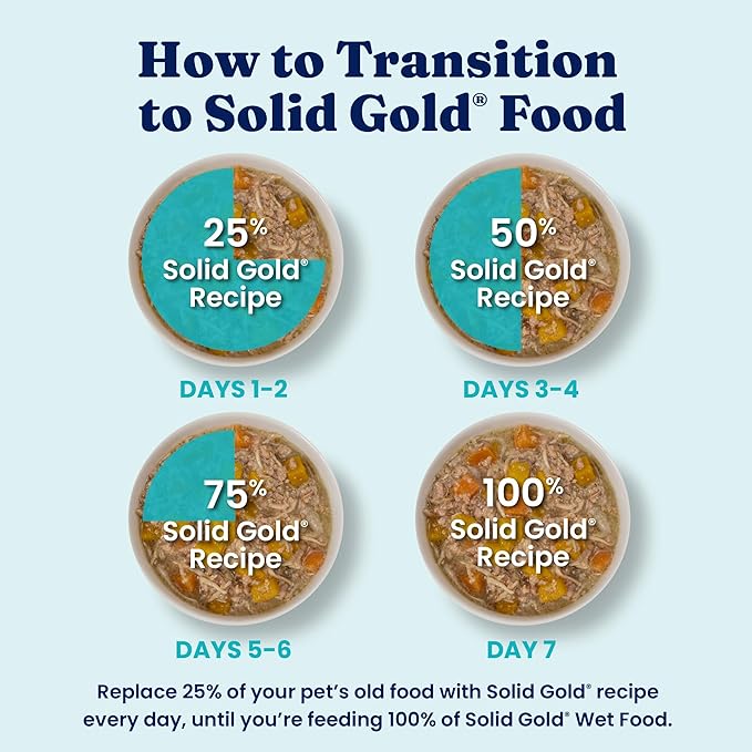 Solid Gold Wet Dog Food Topper & Meal Cups - W/Beef & Sweet Potato for Hip & Joint Support, Sensitive Stomachs & Gut Health - for Puppy, Adult & Senior Small Breed & Large Breed Dogs - 3.5oz/6 Pack