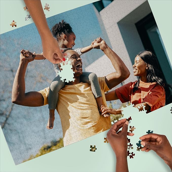 Photo Puzzle, Pet, Wedding, Family Reunion Puzzle | 1000 Piece, Custom Jigsaw Puzzle for Adults (Horizontal/Landscape) | 30" x 20" | I See Me!