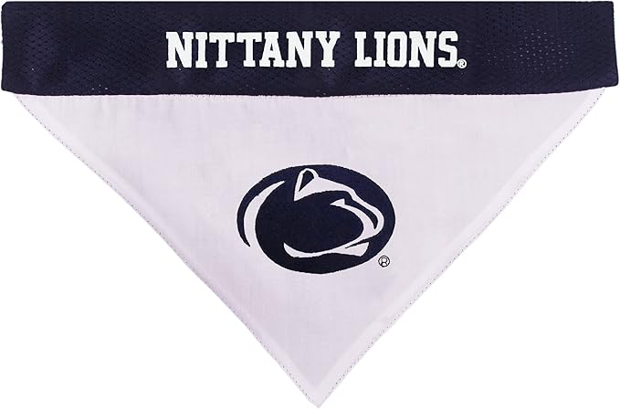 Pets First Collegiate Pet Accessories, Reversible Bandana, Penn State Nittany Lions Size XX-Large